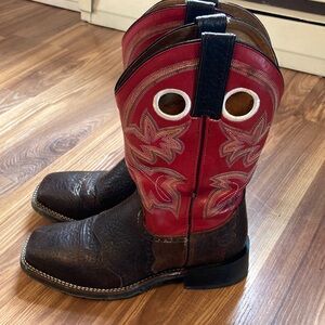 Double H square toe cowboy boots size 9